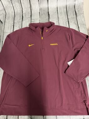 NWT Men’s Nike Minnesota Golden Gophers 1/4 Zip Coach Jacket 3XL Maroon XXXL